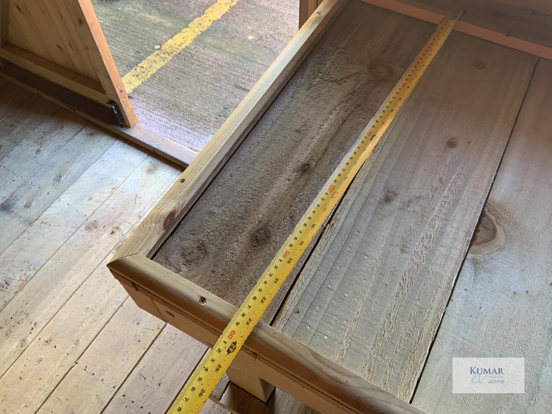 Wooden Work Bench Sizes, 153cm x 60cm x 90cm - Lot Location in Lot 99 - Image 6 of 7