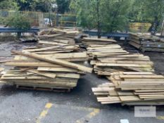 Large Amount Of Timber Of Cuts Mainly Feather Edge Boards