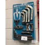 Sykes Pickavant Service Kit 155405 Gear Puller Set on Wall Mounted Board - As Shown RRP £700