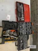 3: Various Socket Sets and Toolbox with Tools