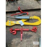 Load Binder with Attachment, Grease Gun, Yellow Calipers