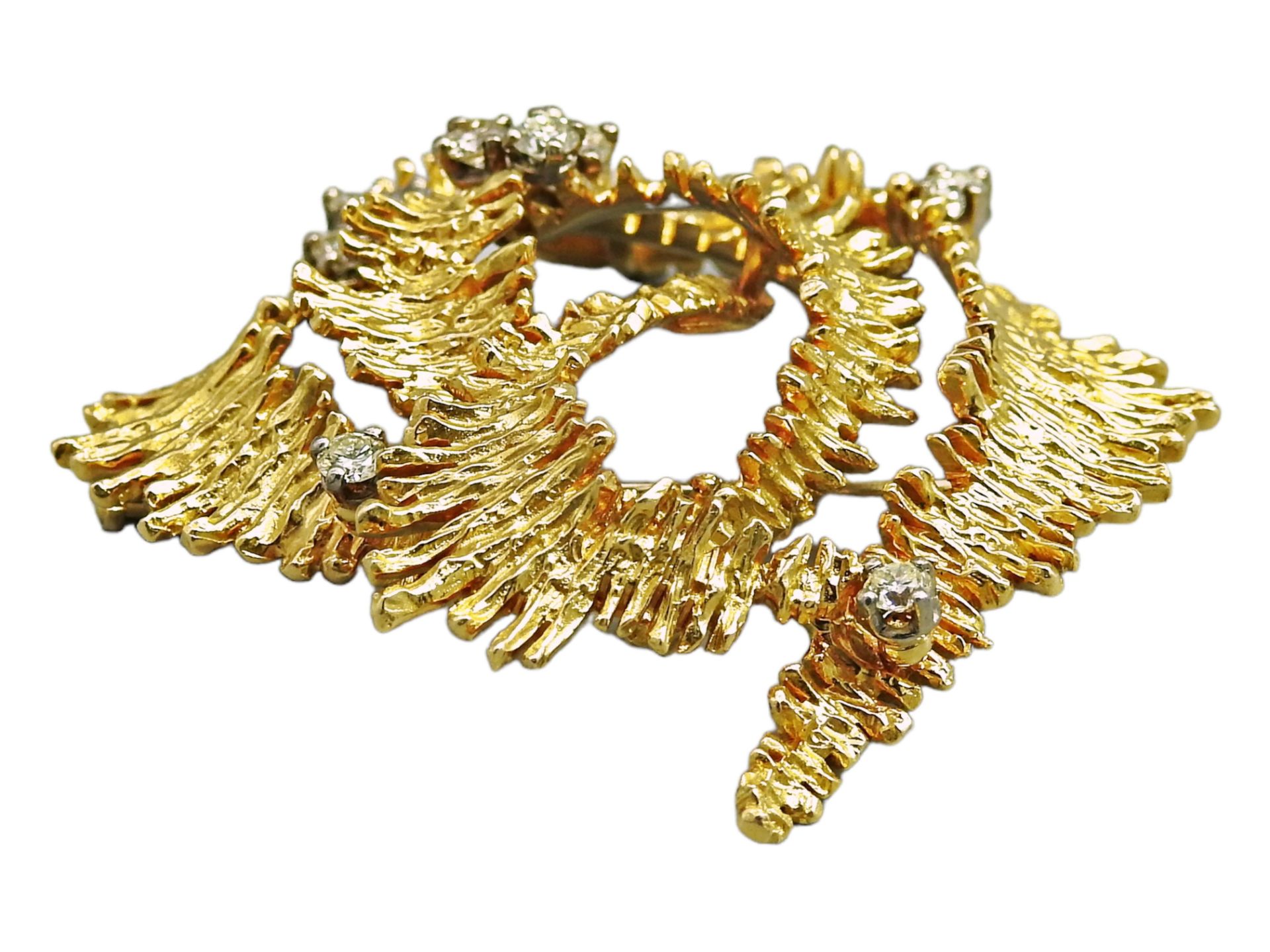 Reich verzierte Brosche aus Gold mit Diamanten - Image 2 of 5