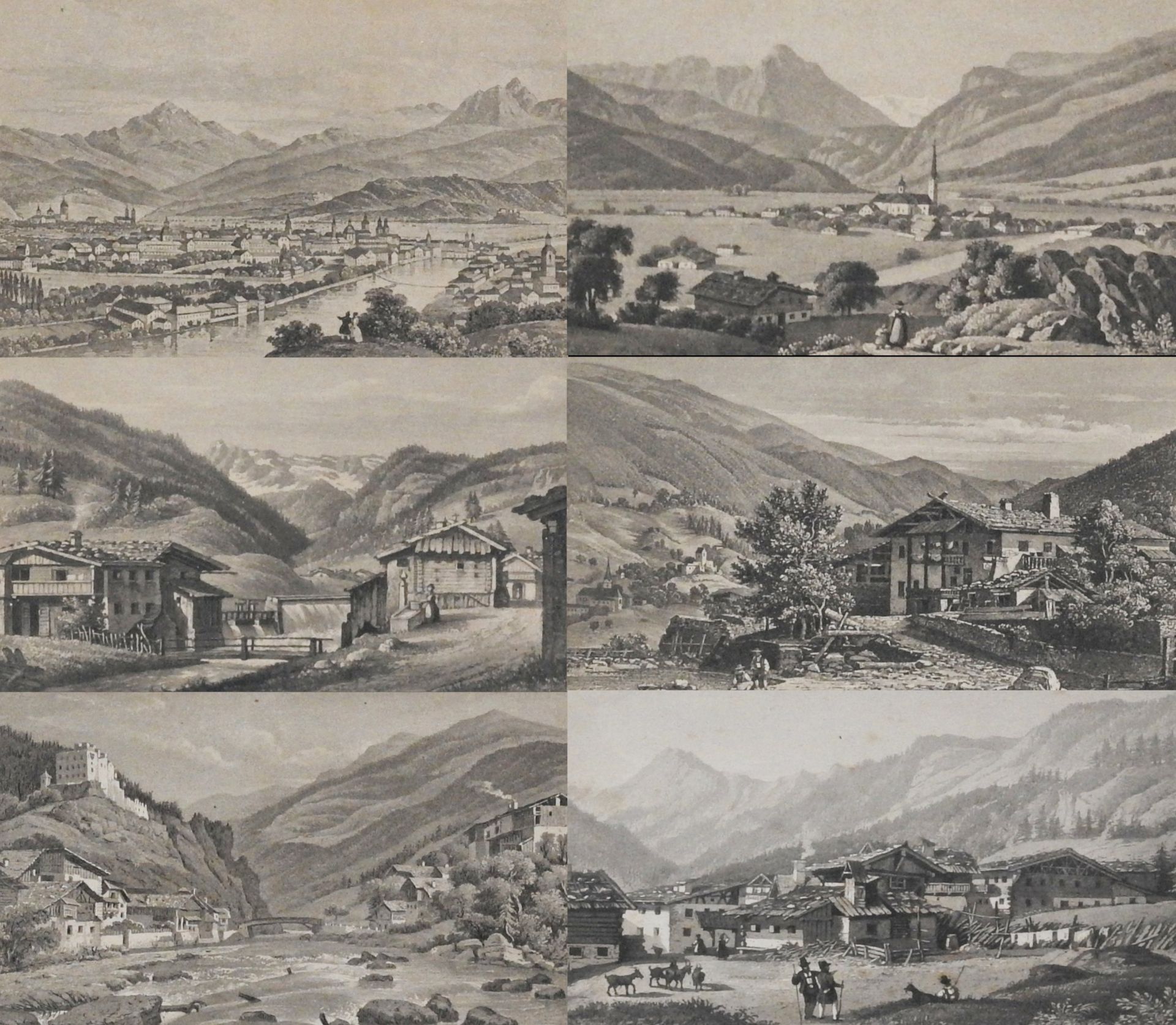 Johann Heinrich Martens, Sechs Ansichten österreichischer Orte