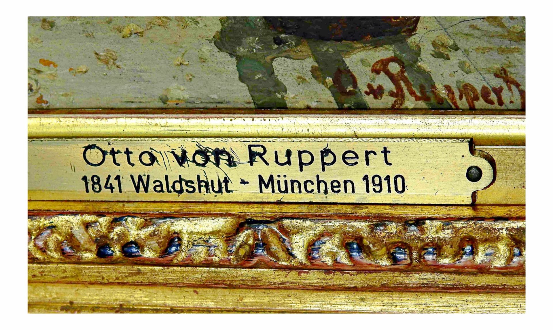 Otto von Ruppert (1841 Waldshut – 1923 München), An der Quellgasse in der Au zu München - Image 5 of 11