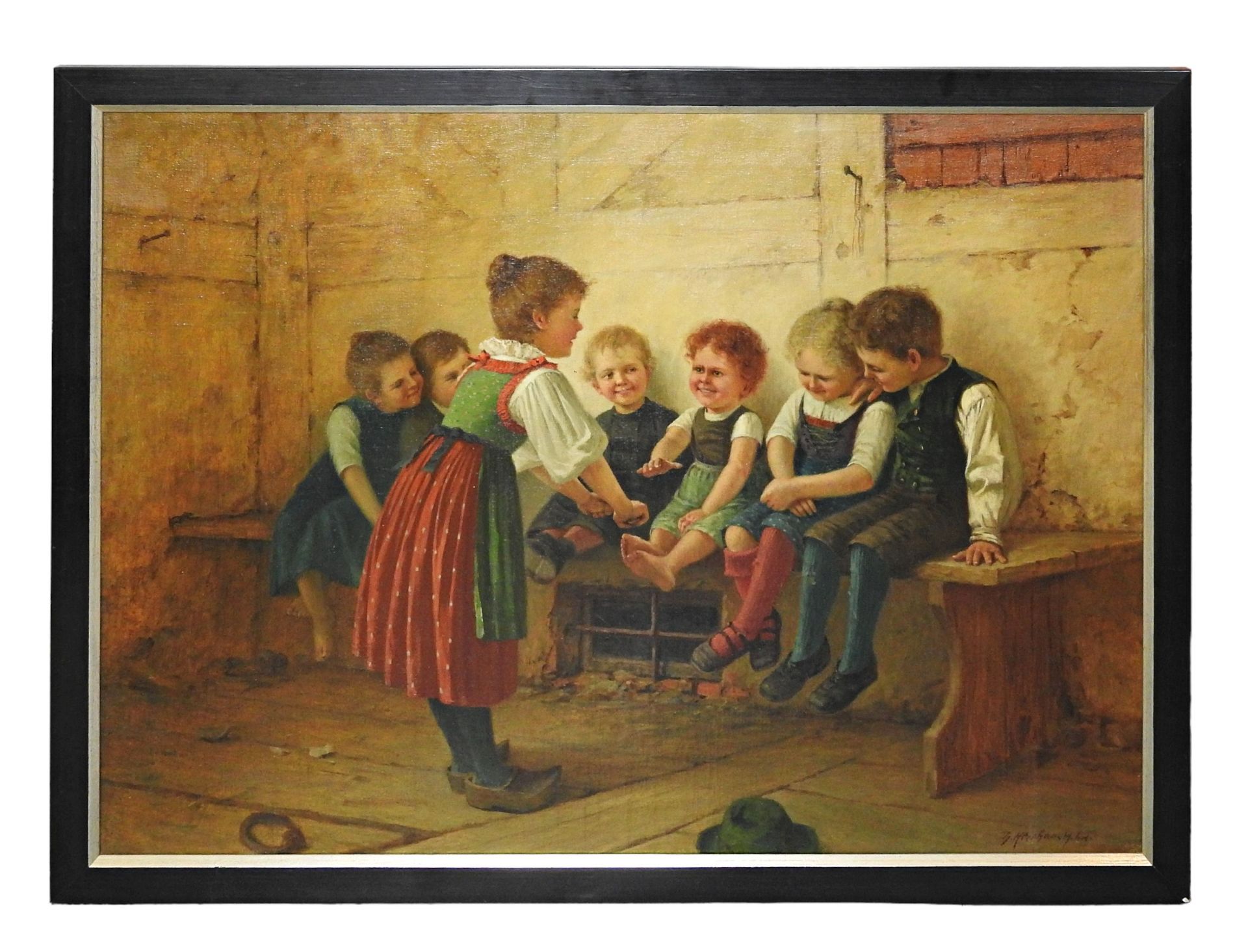 Theodor Kleehaas (1854 Germersheim - 1929 München), Kinderspiele - Bild 3 aus 5
