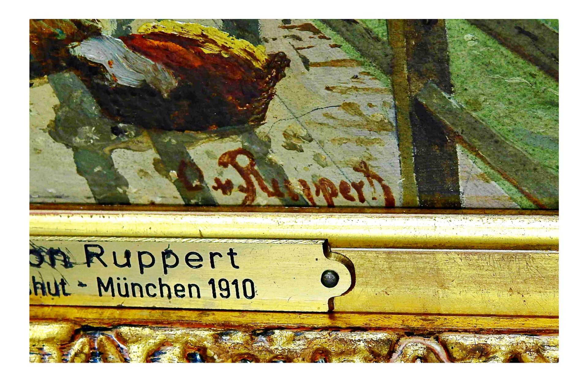 Otto von Ruppert (1841 Waldshut – 1923 München), An der Quellgasse in der Au zu München - Image 4 of 11