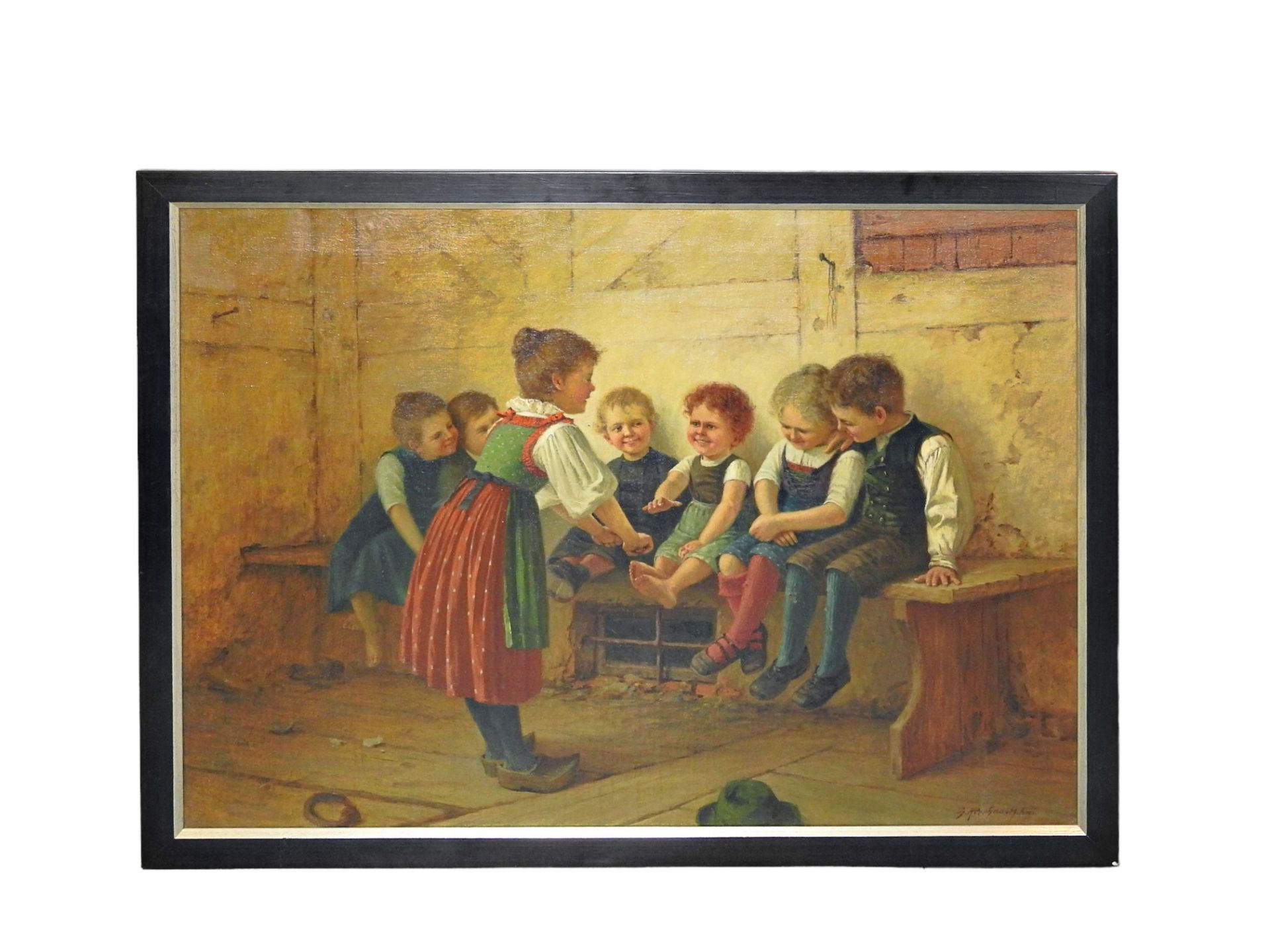 Theodor Kleehaas (1854 Germersheim - 1929 München), Kinderspiele - Bild 5 aus 5