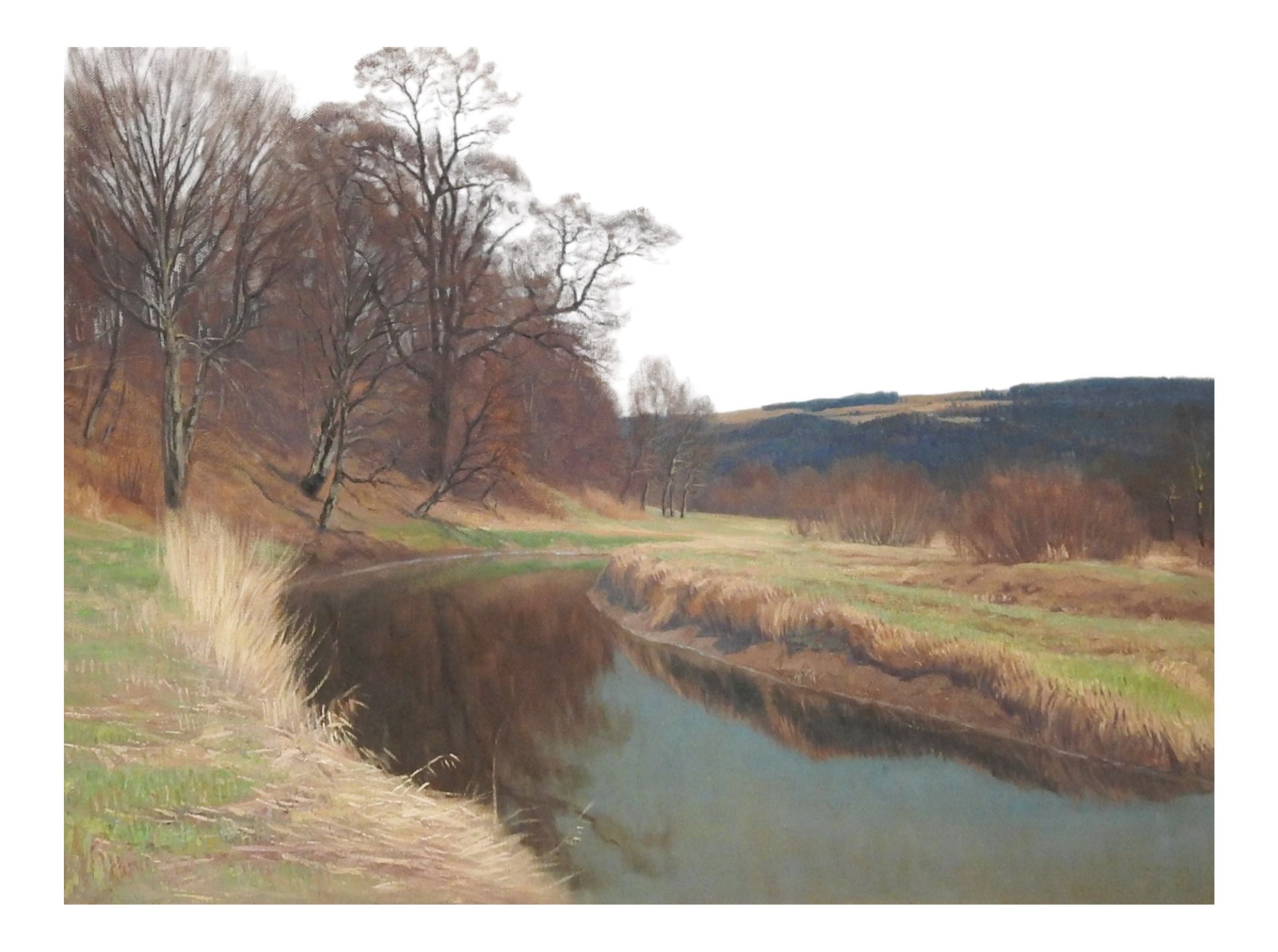 Wohl Adalbert Wex (1867 München – 1932 ebd.), Bachlauf in herbstlicher Landschaft