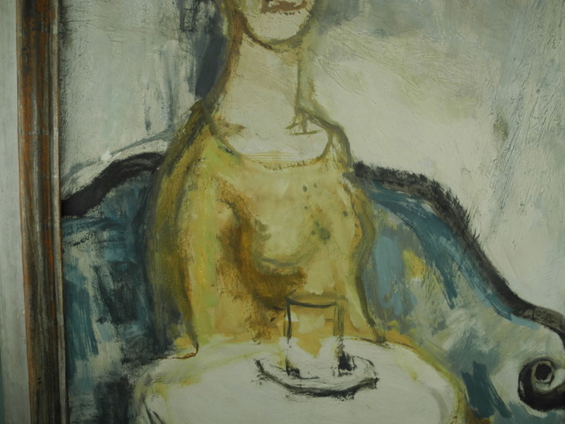 Walther Krzywicki (1911 Berlin), Sitzende Frau im Café - Bild 4 aus 7