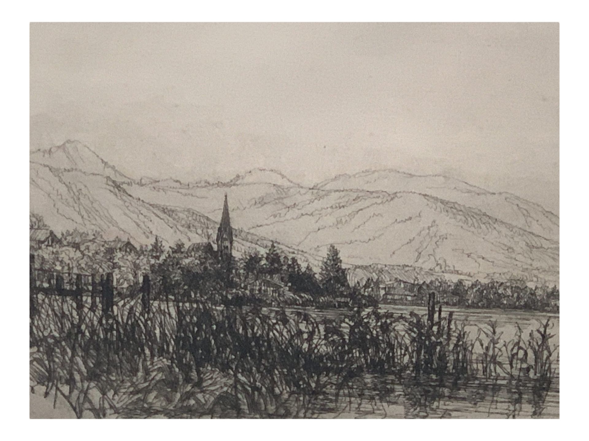 Ernst Haider (1890 München – 1988 Starnberg), Blick über den Tegernsee - Bild 6 aus 7