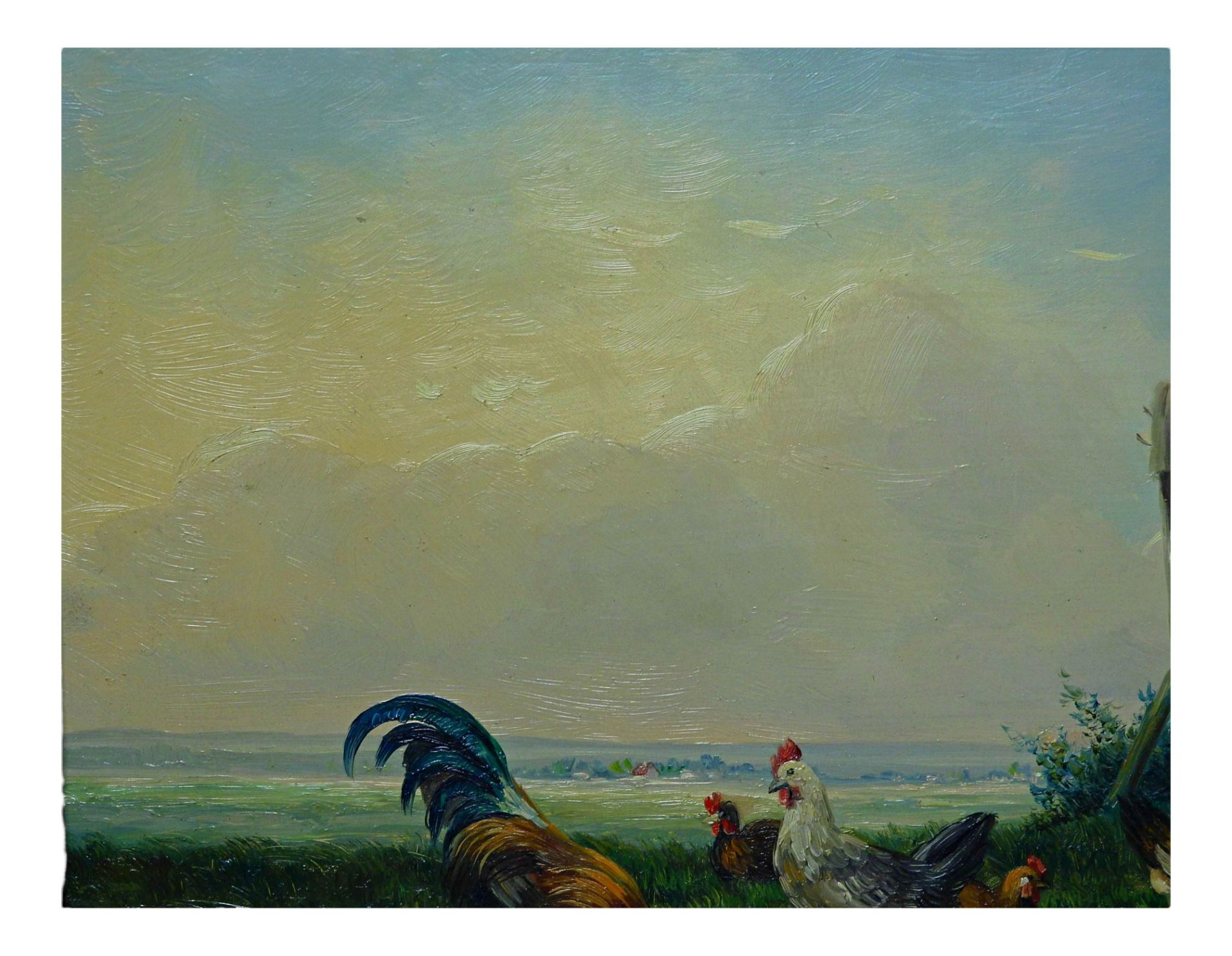 Joseph Koch (1886-1966), Zwei Gemälde mit Hühnern vor einem Gehöft - Bild 15 aus 19