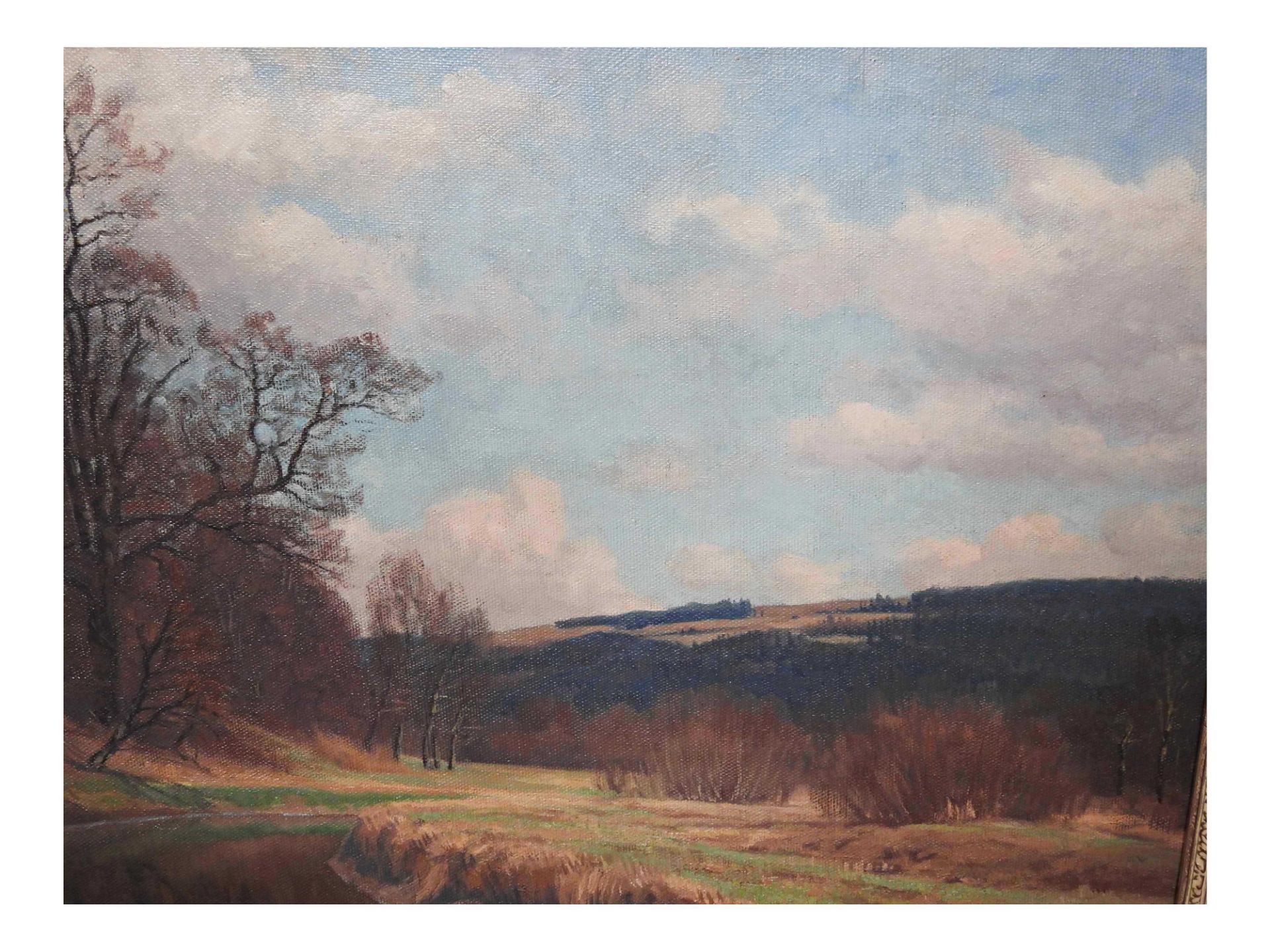 Wohl Adalbert Wex (1867 München – 1932 ebd.), Bachlauf in herbstlicher Landschaft - Bild 4 aus 7