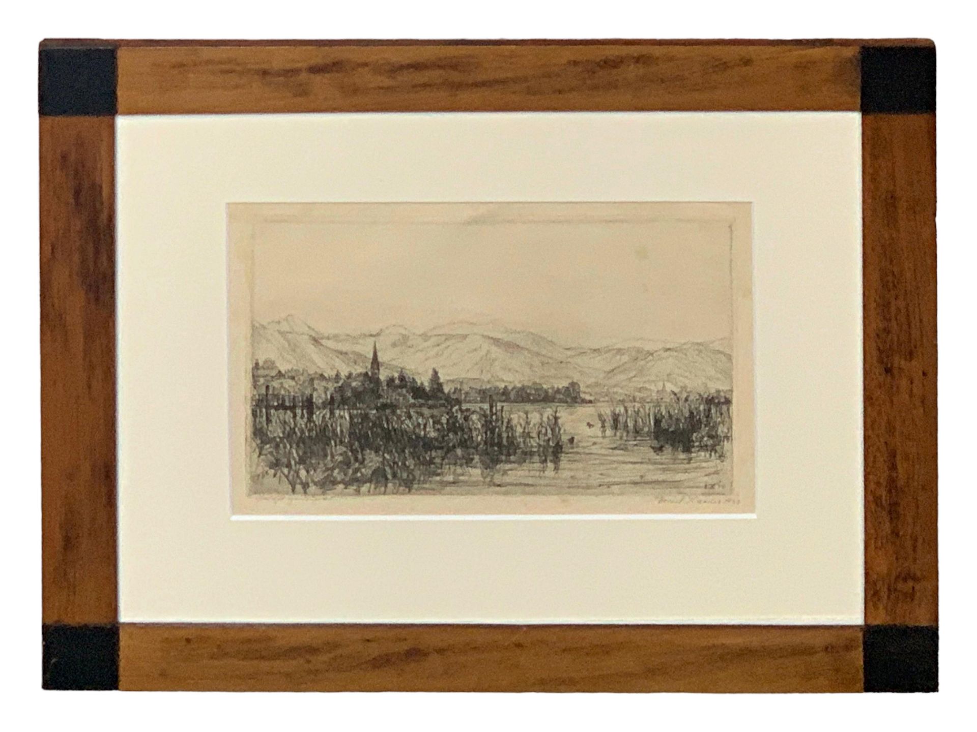 Ernst Haider (1890 München – 1988 Starnberg), Blick über den Tegernsee - Bild 3 aus 7