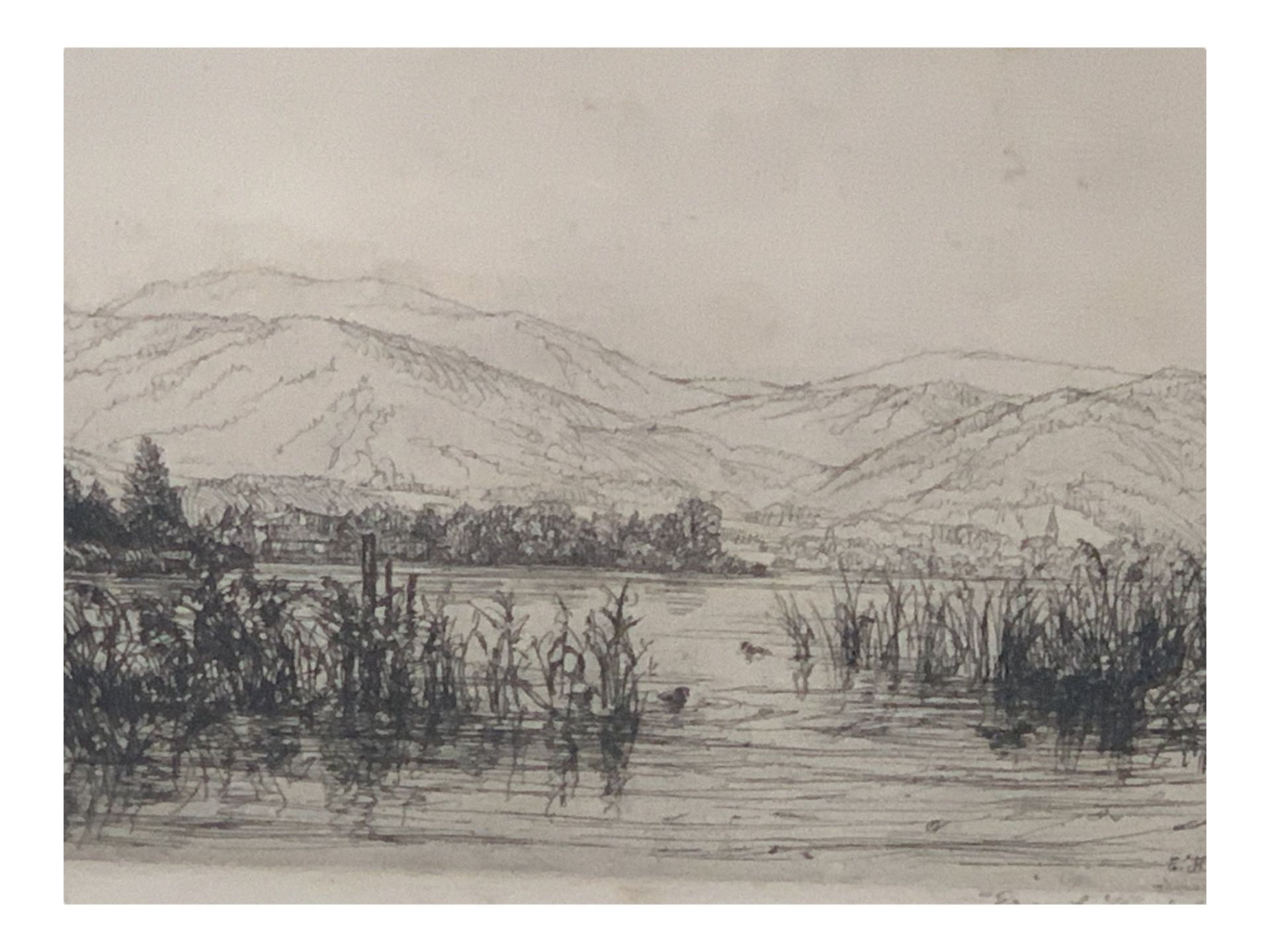 Ernst Haider (1890 München – 1988 Starnberg), Blick über den Tegernsee - Bild 5 aus 7