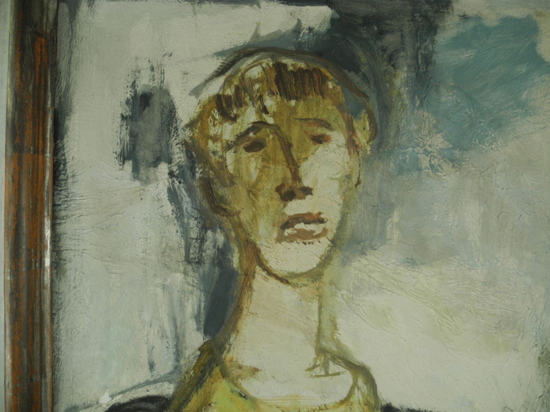 Walther Krzywicki (1911 Berlin), Sitzende Frau im Café - Bild 3 aus 7