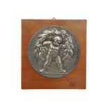 Hans Frei (1868 Basel – 1947 Riehen), Medaille Putto mit Lorbeerkranz