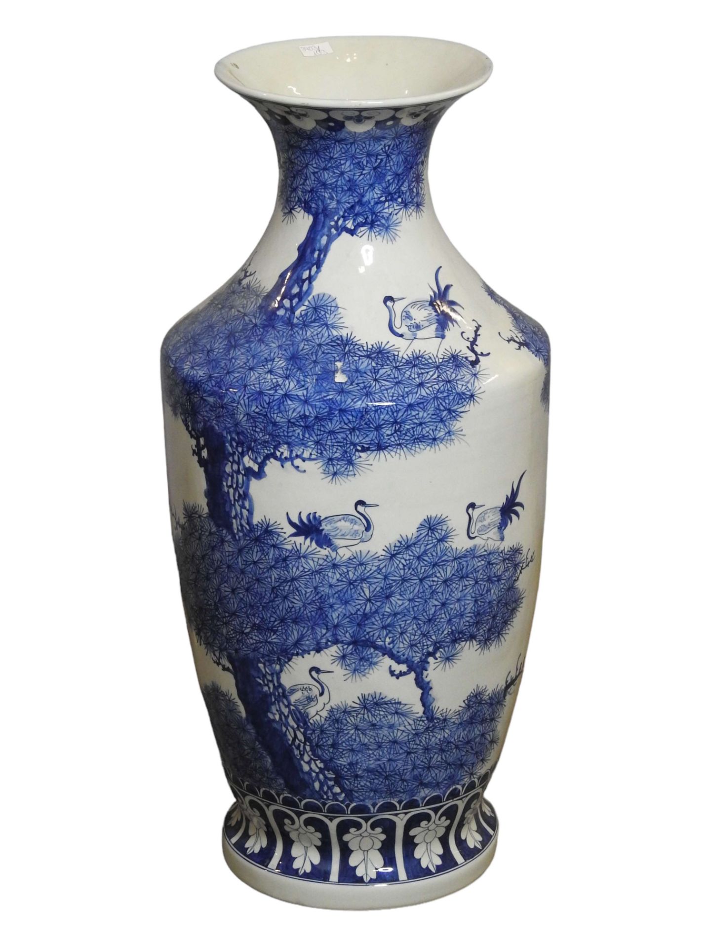 Chinesische Vase mit Kiefer und Kranichen - Bild 2 aus 4