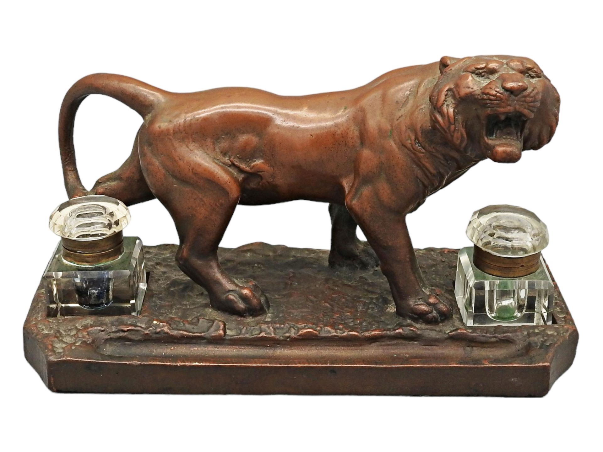 Kathodian Bronze Works, Tintenstand in Gestalt eines Tigers