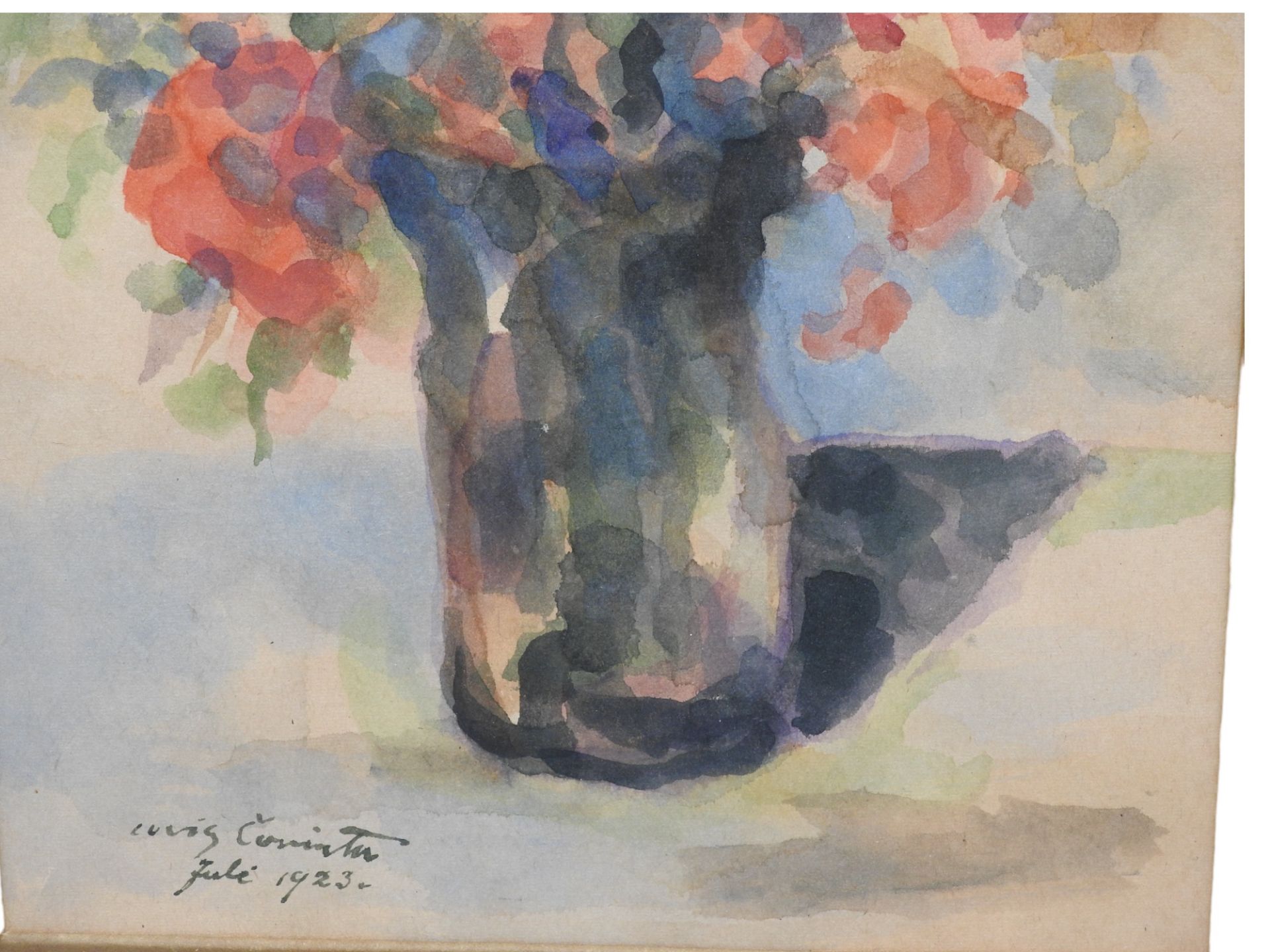 Lovis Corinth (1858 Tapiau – 1925 Zandvoort), Blumenstillleben mit Vase - Image 4 of 6