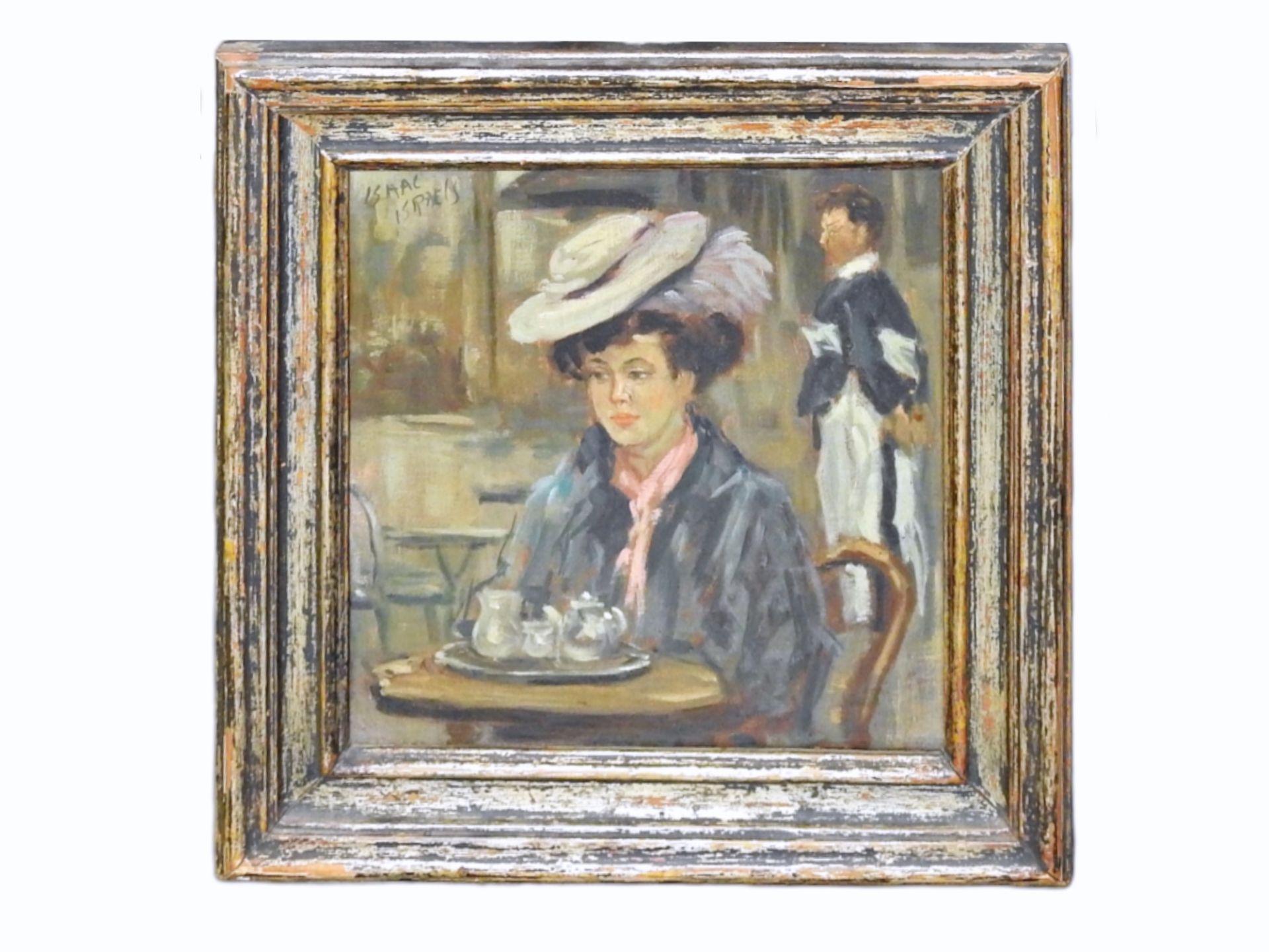 Isaac Lazarus Israëls (1865 Amsterdam - 1934 Den Haag), Edle Dame im Café  - Bild 5 aus 7