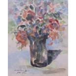 Lovis Corinth (1858 Tapiau – 1925 Zandvoort), Blumenstillleben mit Vase