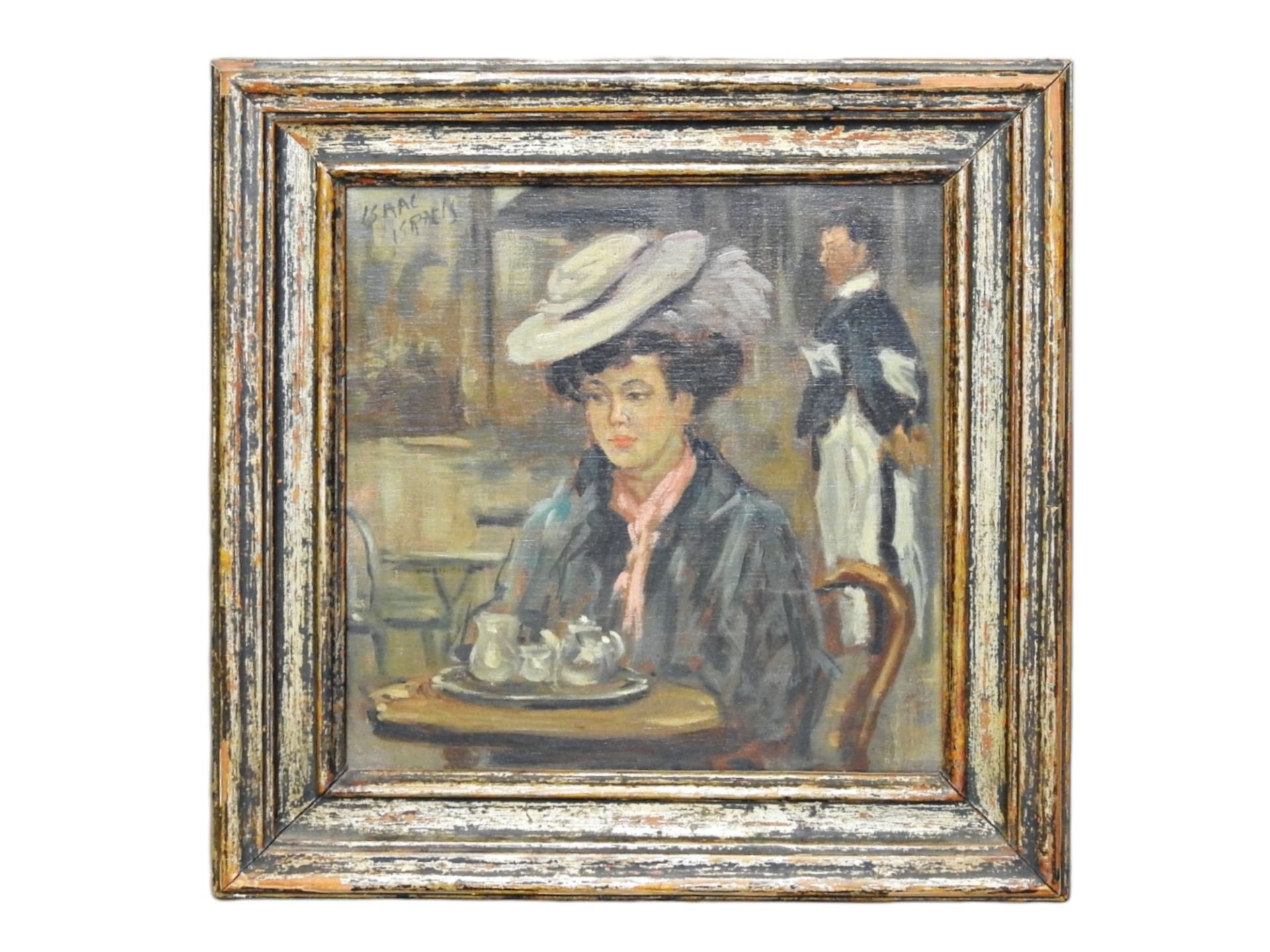 Isaac Lazarus Israëls (1865 Amsterdam - 1934 Den Haag), Edle Dame im Café  - Bild 3 aus 7