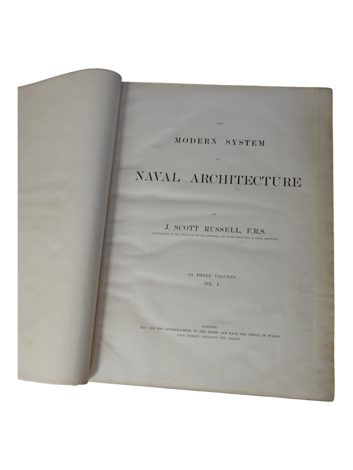 J. Scott Russell, Dreibändiges Werk The Modern System of Naval Architecture - Image 2 of 21