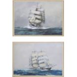Frank H. Mason (1875 - 1965), Zwei Segelschiffe auf Hoher See