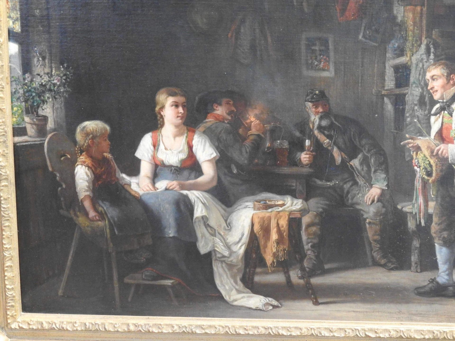 Gustave Adolf Jundt (1830 Straßburg – 1884 Paris), Die bäuerliche Brautwerbung - Bild 7 aus 7