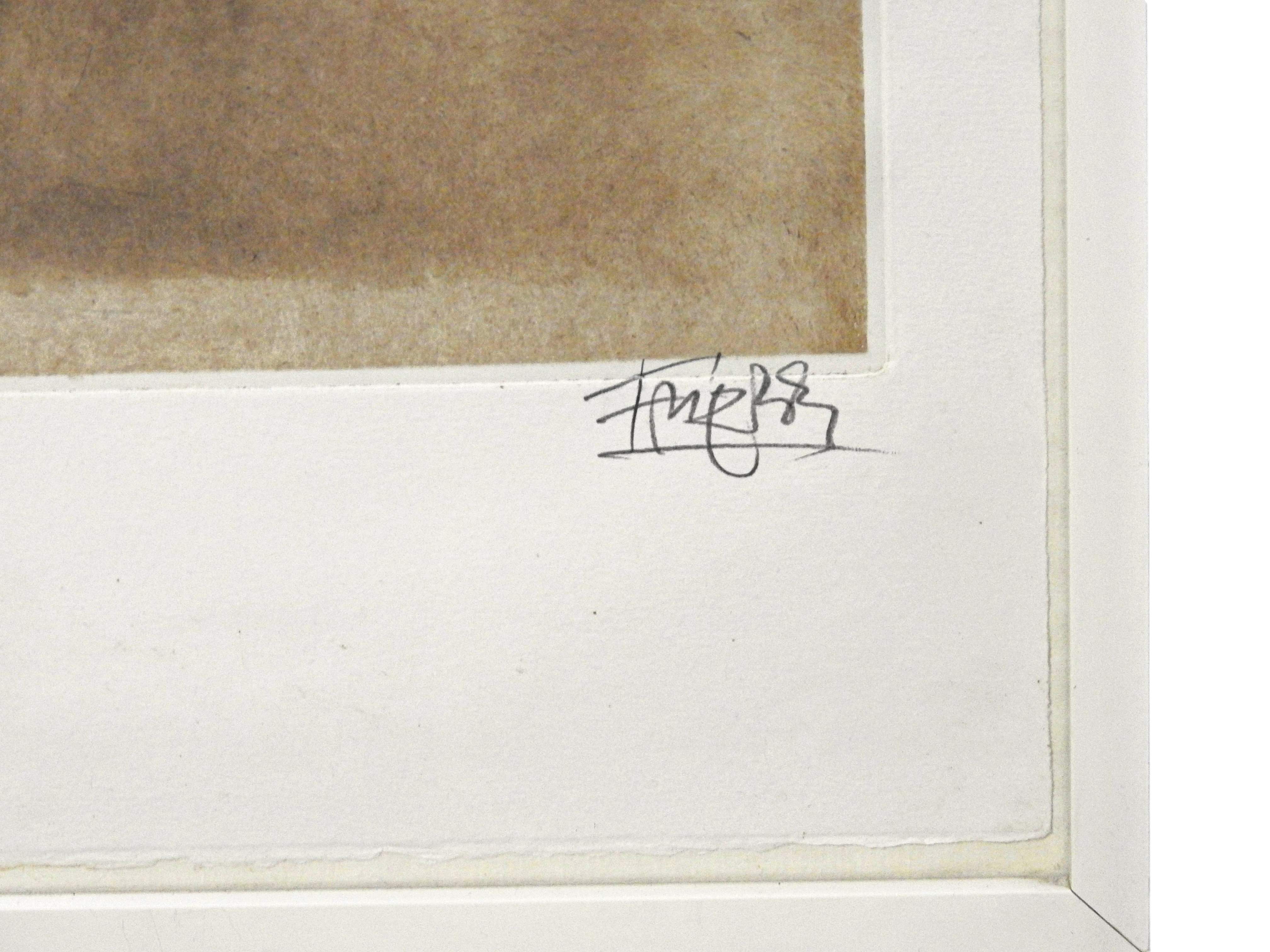 Johnny Friedlaender (1912 Pleß, Oberschlesien – 1992 Paris), Abstrakte Komposition - Image 5 of 7