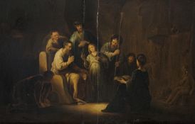 Maler im Stil des 17. Jh.:  Der junge Jesus im Tempel