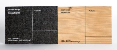 Beuys, Joseph: Konvolut aus Holz- und Filzpostkarte