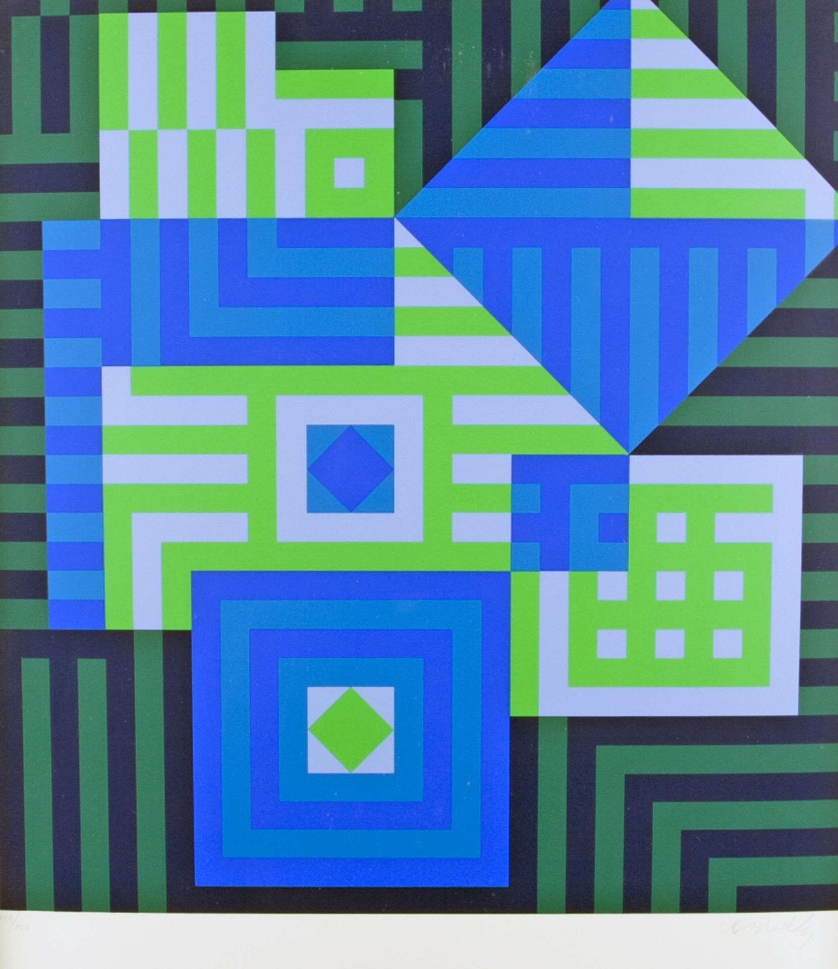 Vasarely, Victor: Abstrakte Komposition