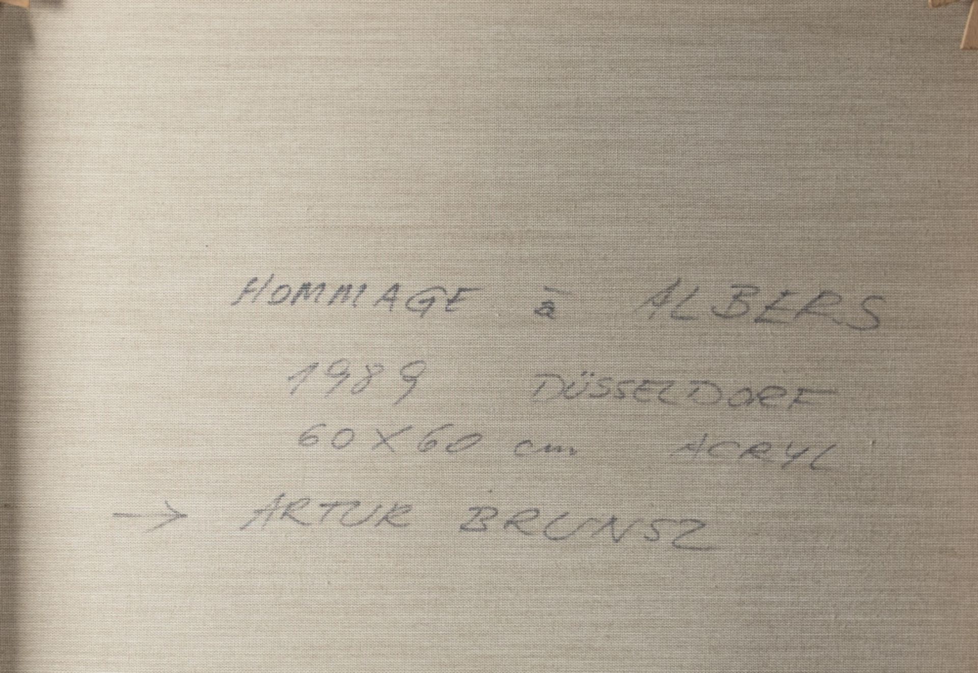 Brunsz, Artur:  Hommage a Albers - Image 2 of 2