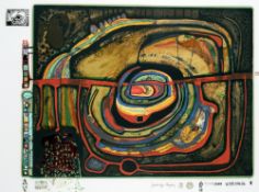 Hundertwasser, Friedensreich:  Die fünfte Augenwaage