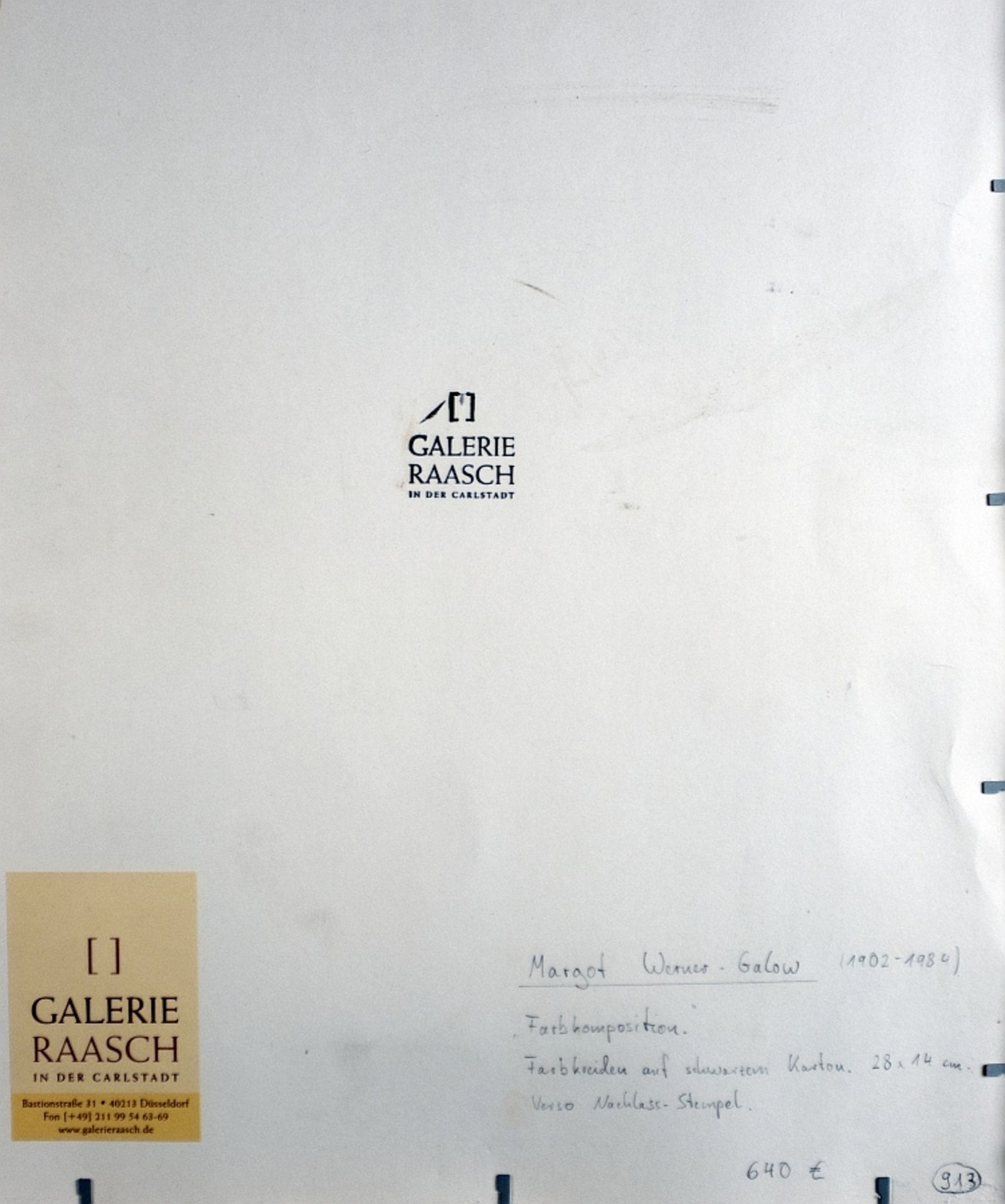 Werner-Galow, Margot:  Abstrakte Komposition - Image 2 of 3