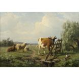 Starckenborgh, Wilhelm Tjarda van:  Kuh und Schafe auf der Weide