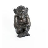 Bildhauer der Mitte des 20. Jh.:  Junger Schimpanse