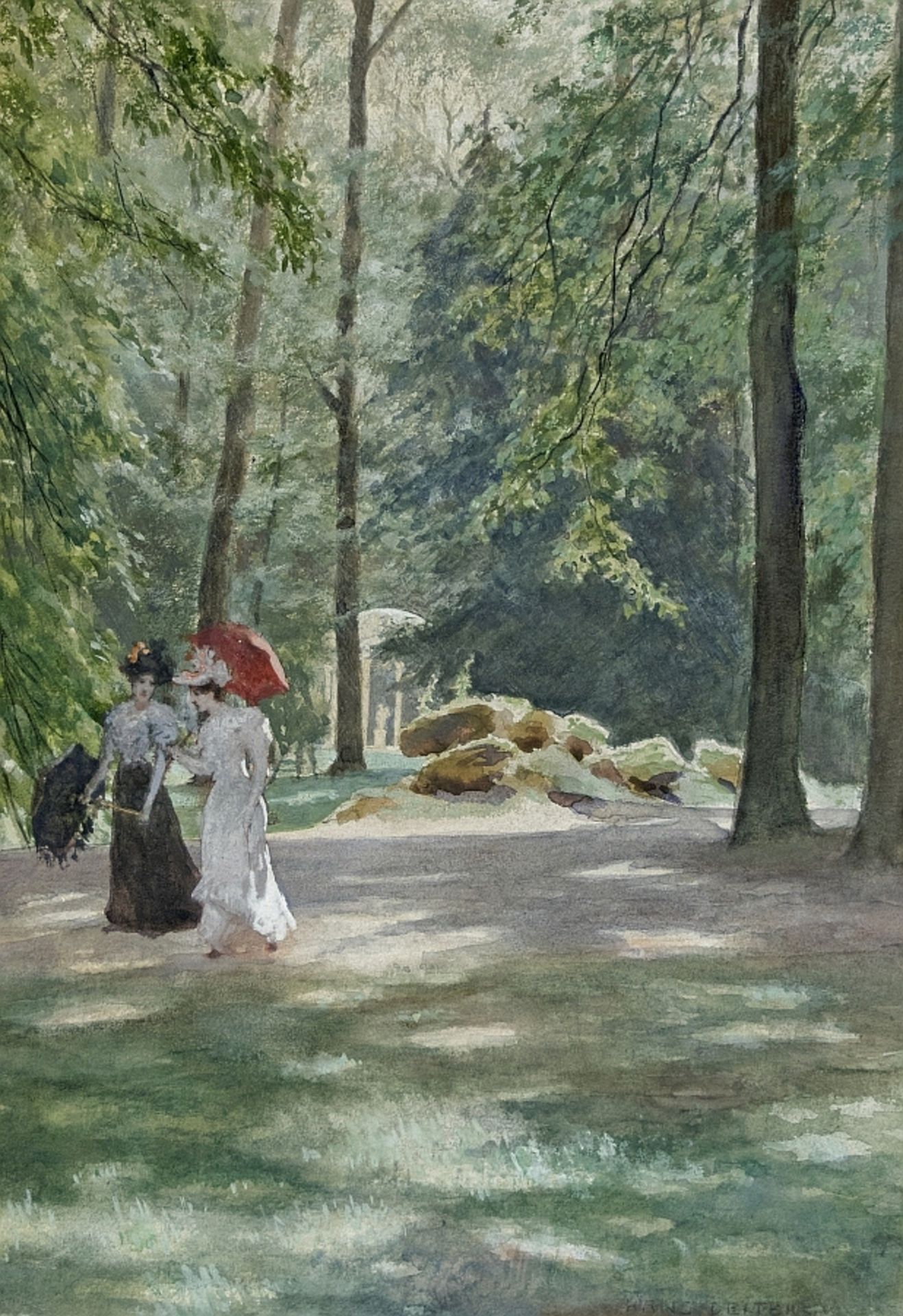 Deiters, Hans:  Zwei Damen im Park