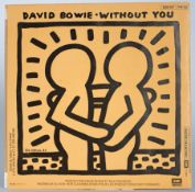 Haring, Keith: Plattencover David Bowie "Without You"