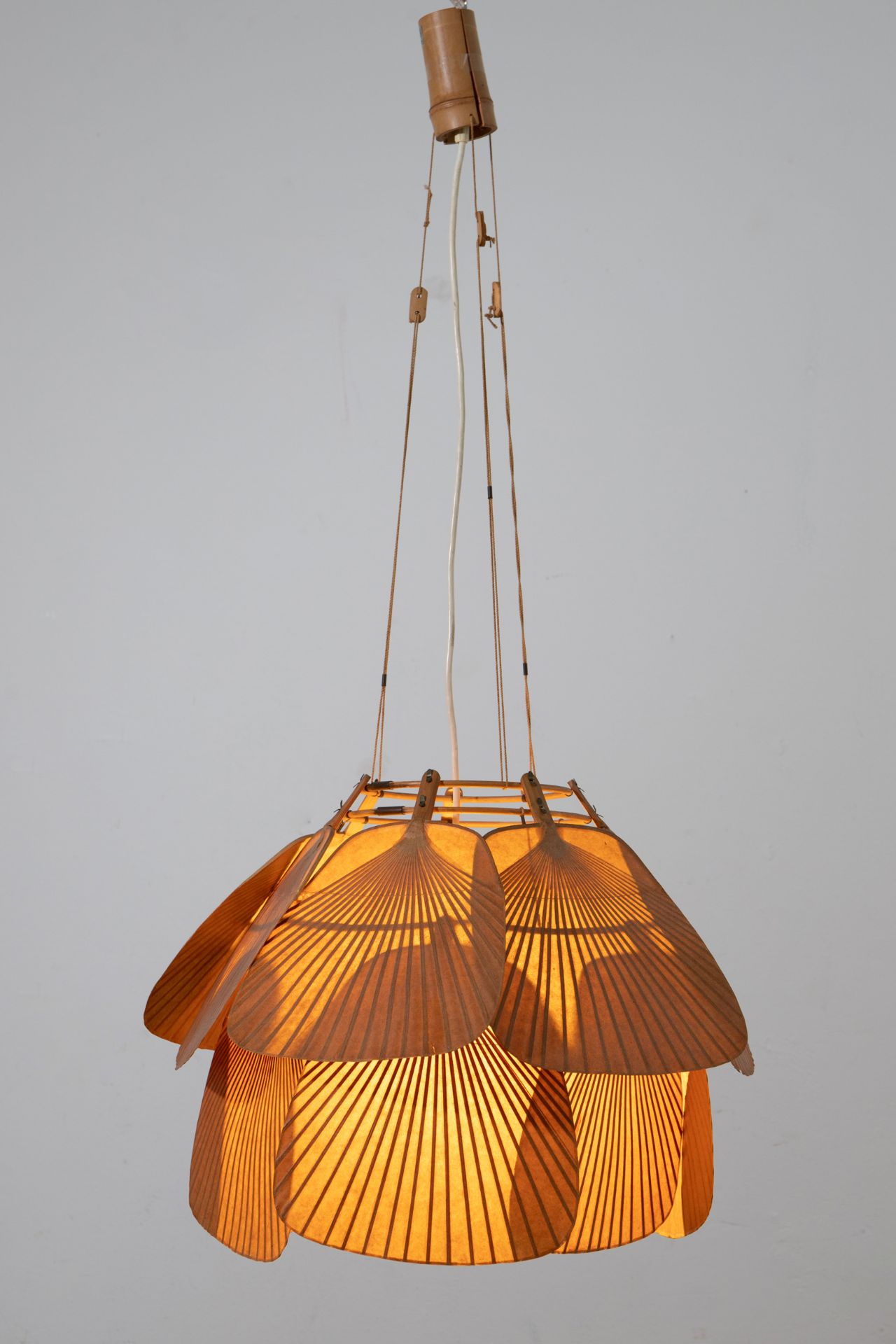 Ingo Maurer, Design M, Pendant lamp model Uchiwa - Image 4 of 9