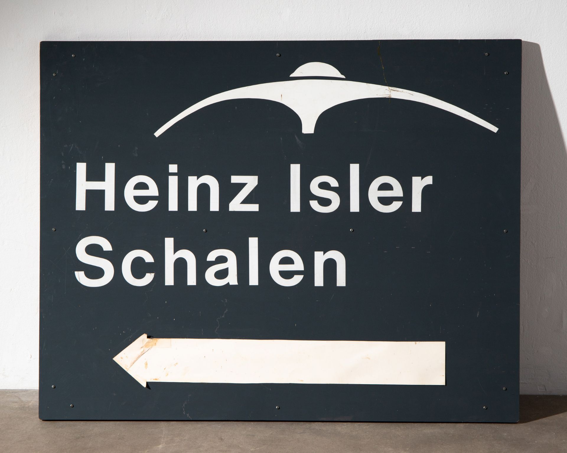 Heinz Isler, großes Modell einer Spannbetonschale, Firmenschild, Zeichnung, Broschüre - Bild 9 aus 9
