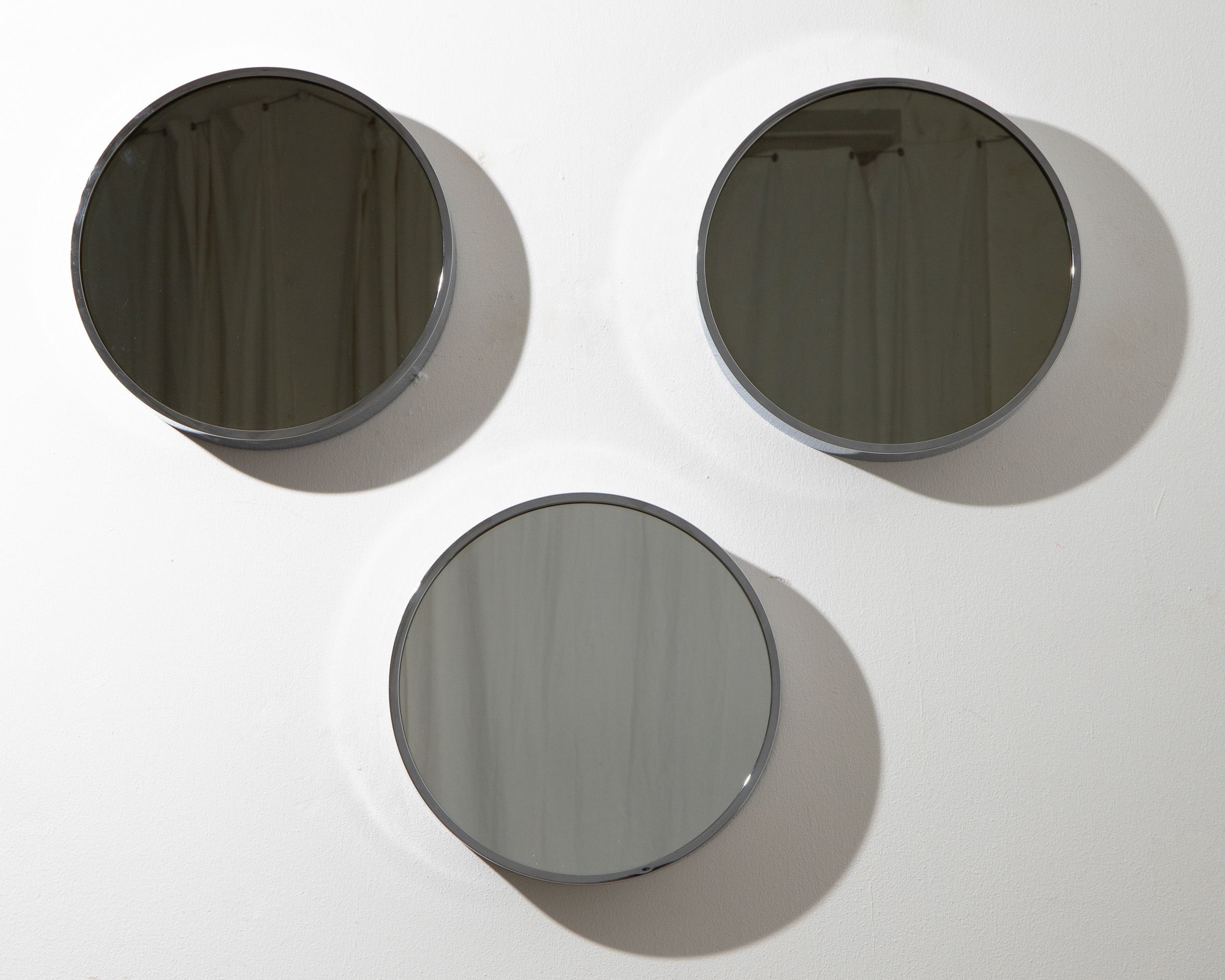 Jürgen LIT Fischer*, 3 Round Mirror Objects, 1973 - Image 2 of 6