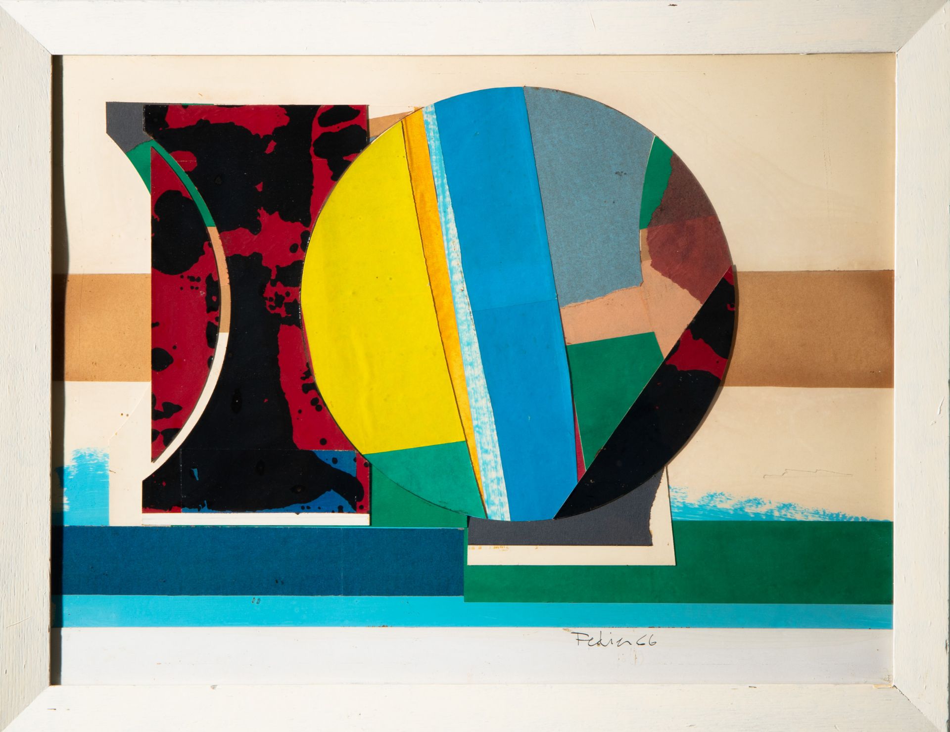 Franz Fedier, Collage, 1966 - Image 2 of 6
