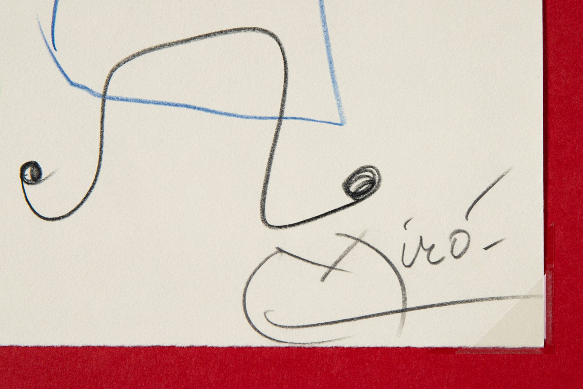 Joan Miró*, Farbstift/ Farbkreide auf Papier - Bild 3 aus 5