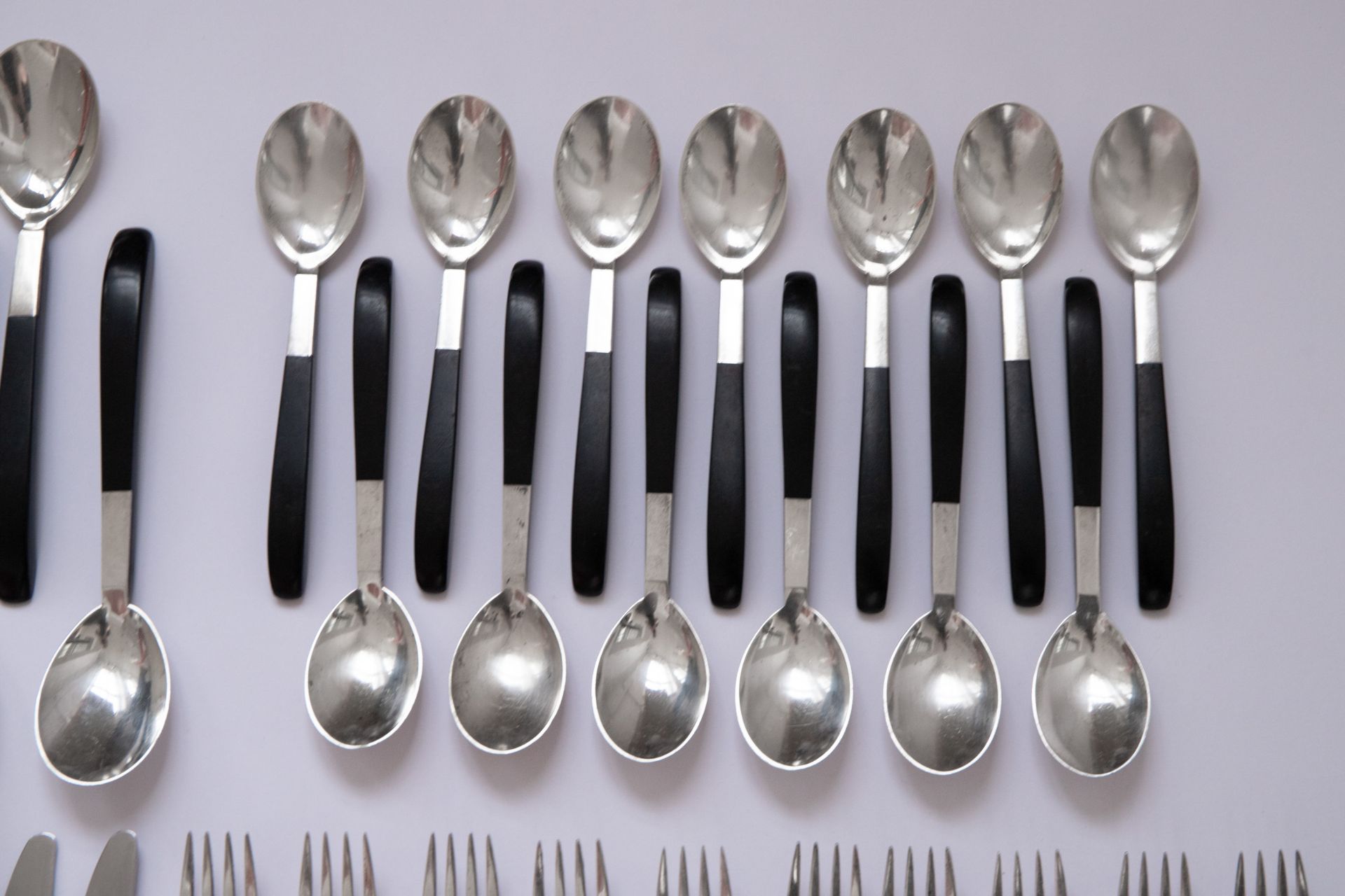 Lunt Silver Cutlery, 76 pieces, model Contrast, design Nord Bowlen - Image 9 of 11