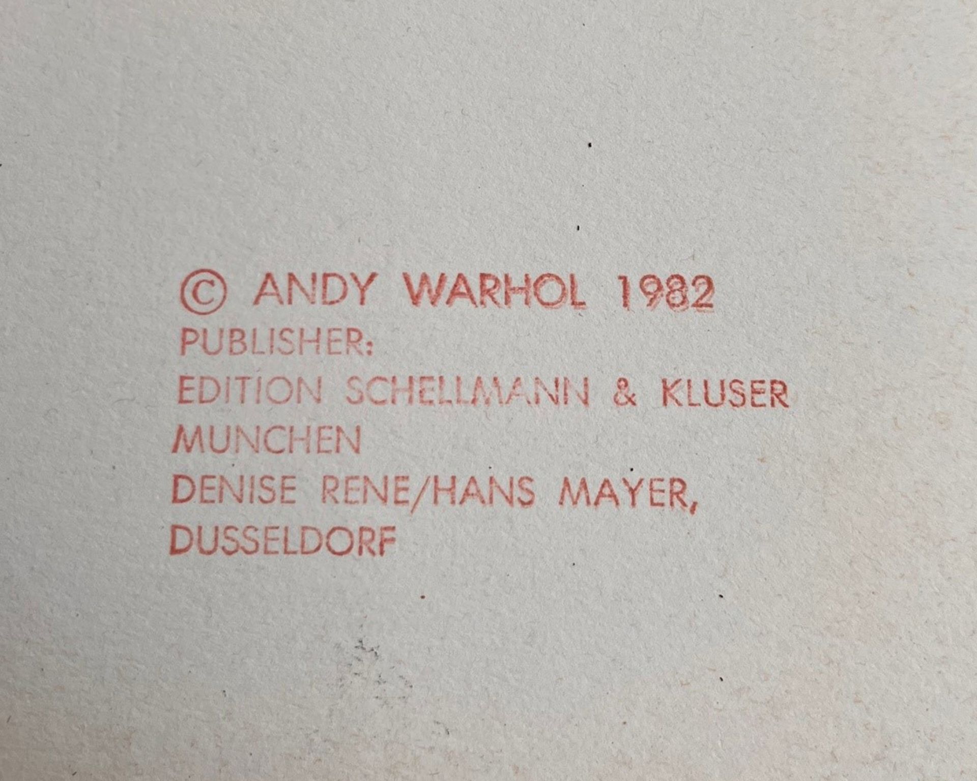 Andy Warhol, Goethe, 1982, Ex. 45/100 - Bild 7 aus 7