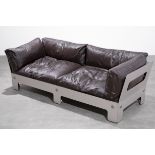 Sigurd Ressel, Vatne Møbler, seltenes Lounge Sofa in Aluminium