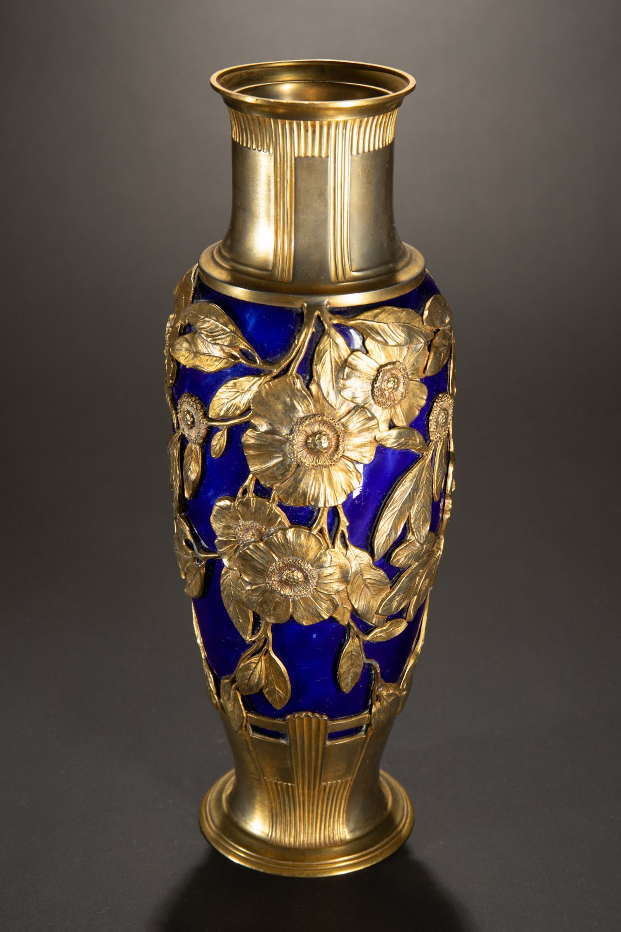 Orivit Vase, vergoldet