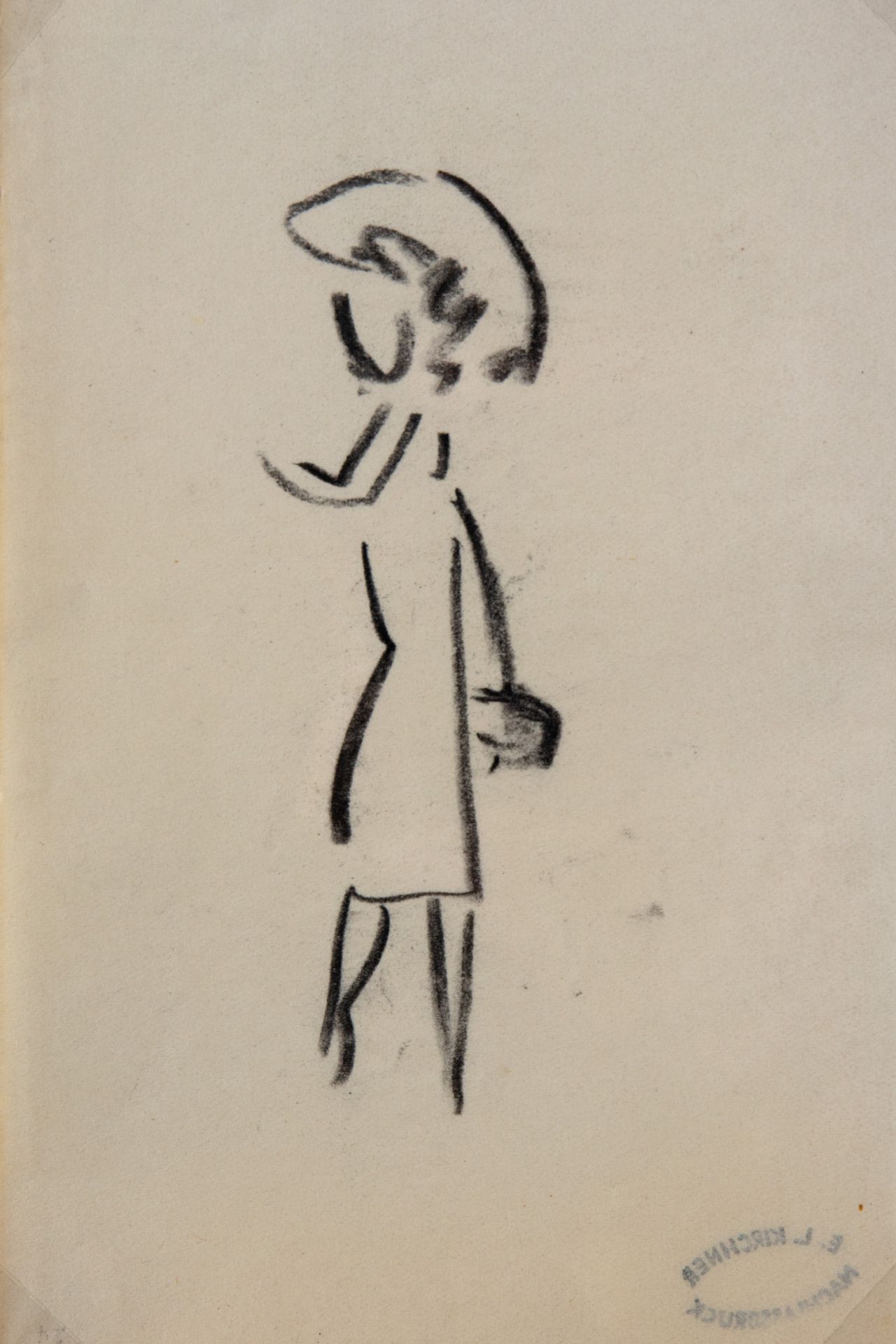 Ernst Ludwig Kirchner, Lithographie auf Papier